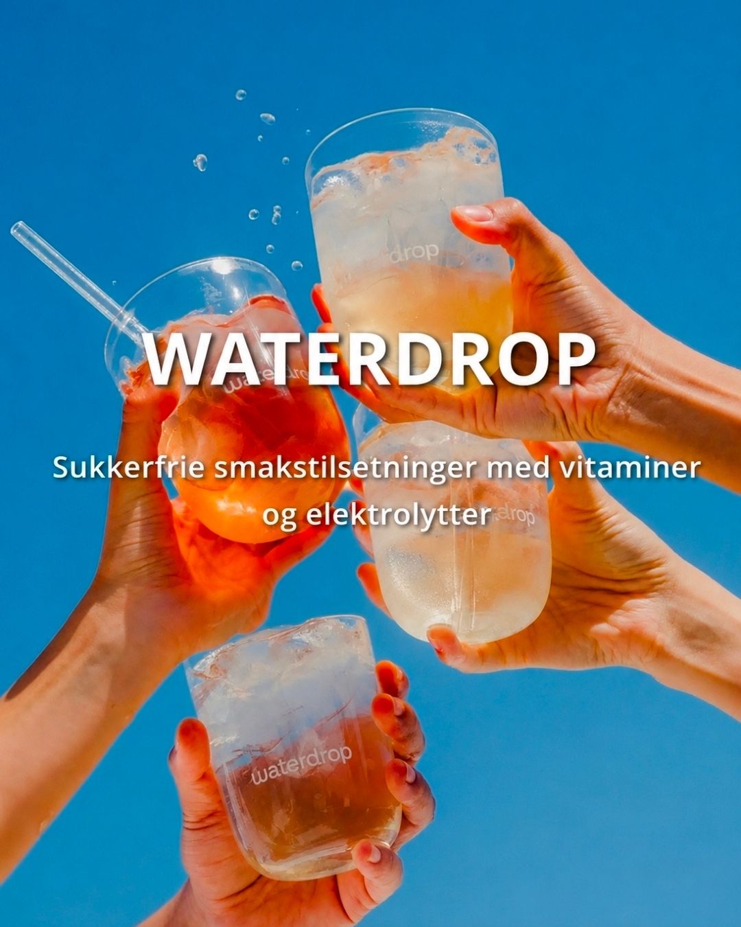 Nyheter i shoppen. Waterdrop flasker samt selv oppløsende tabletter med bla elektrolytter, vitaminer eller bare icetea med forskjellige smaker